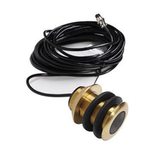 Load image into Gallery viewer, 8-Pin Bronze Thru-Hull Mount Boat Transducer with Depth & Temperature (A-B117-T)