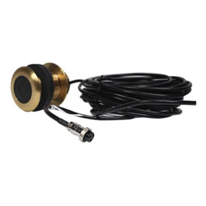 8-Pin Bronze Thru-Hull Mount Boat Transducer with Depth & Temperature (A-B117-T)