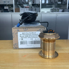 Load image into Gallery viewer, Garmin, Bronze Thru-Hull Mount Transducer with Depth &amp; Temperature - 20° tilt (Airmar B619)

