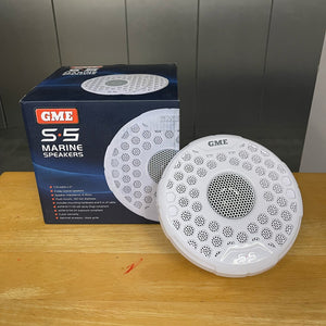GME, 110 Watt IP54 Marine Flush Mount Speakers - White (GS500)